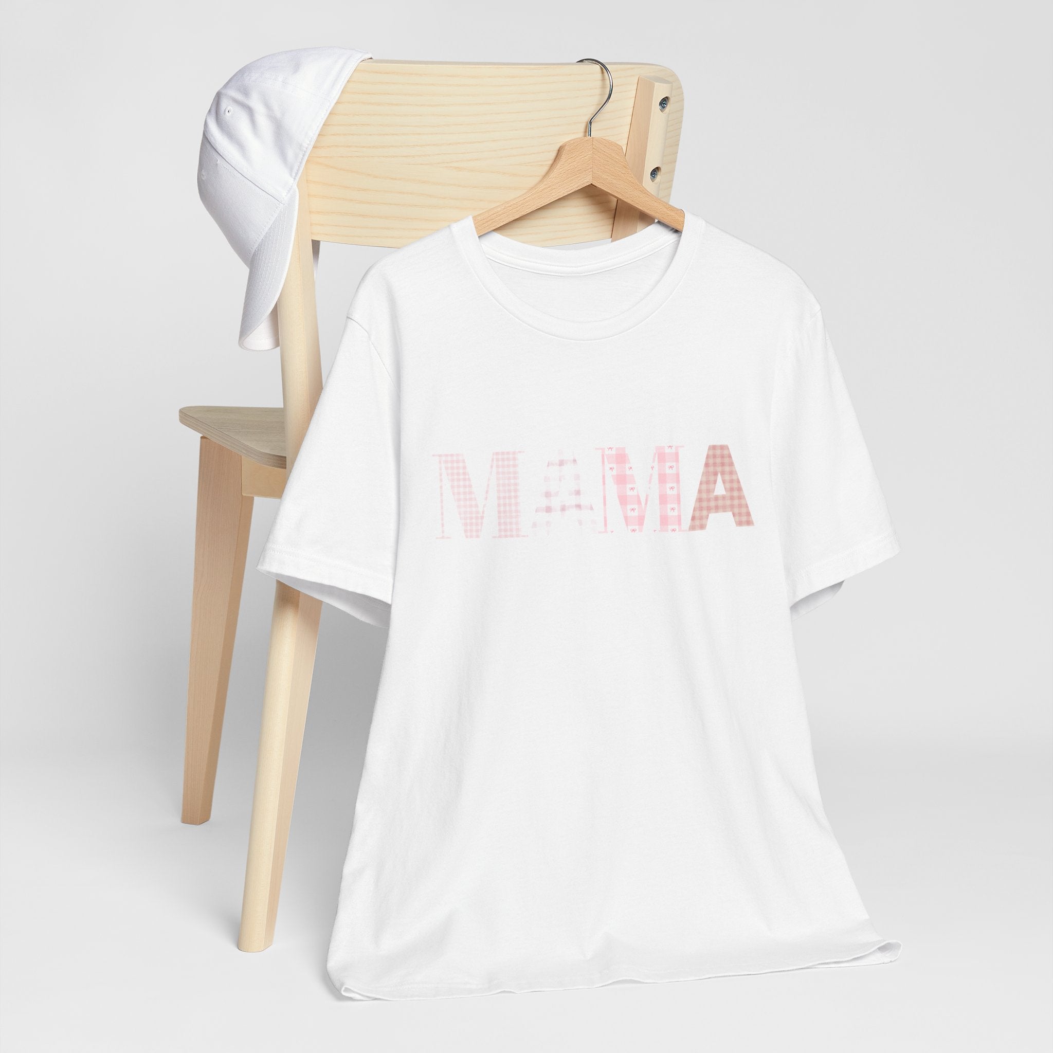 Mama Pink Pattern Tee — 'MAMA' Graphic Women's Casual T‑Shirt (Mother's Day Gift)