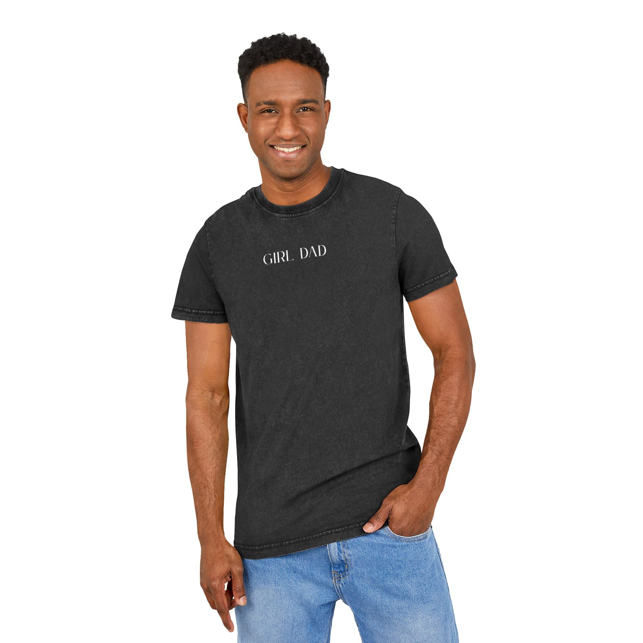 Girl Dad Shirt | Vintage Acid Wash Father’s Day Graphic Tee