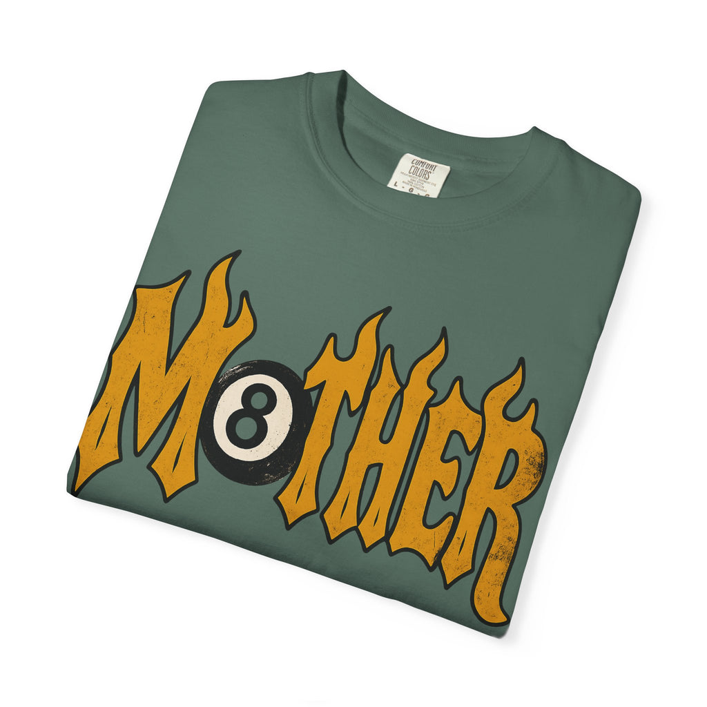 Mother 8 Ball Graphic Tee | Trendy Mom Shirt | Vintage Flame Lettering T-Shirt | Cool Mom Graphic Tee | Mother's Day Gift | Oversized Mom Tee