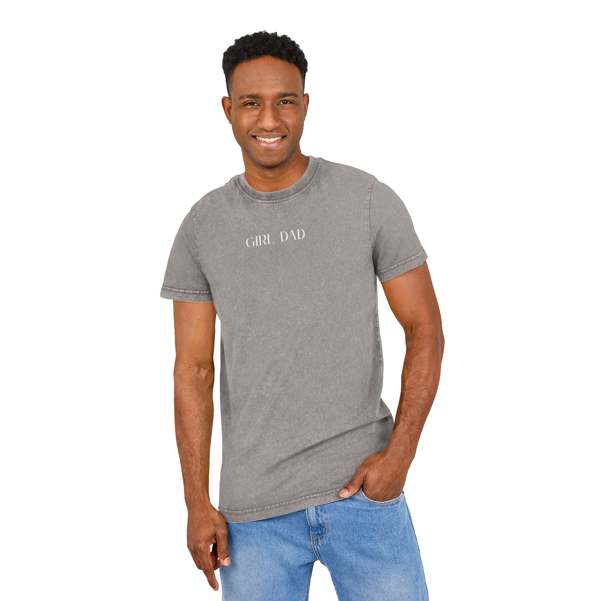 Girl Dad Shirt | Vintage Acid Wash Father’s Day Graphic Tee