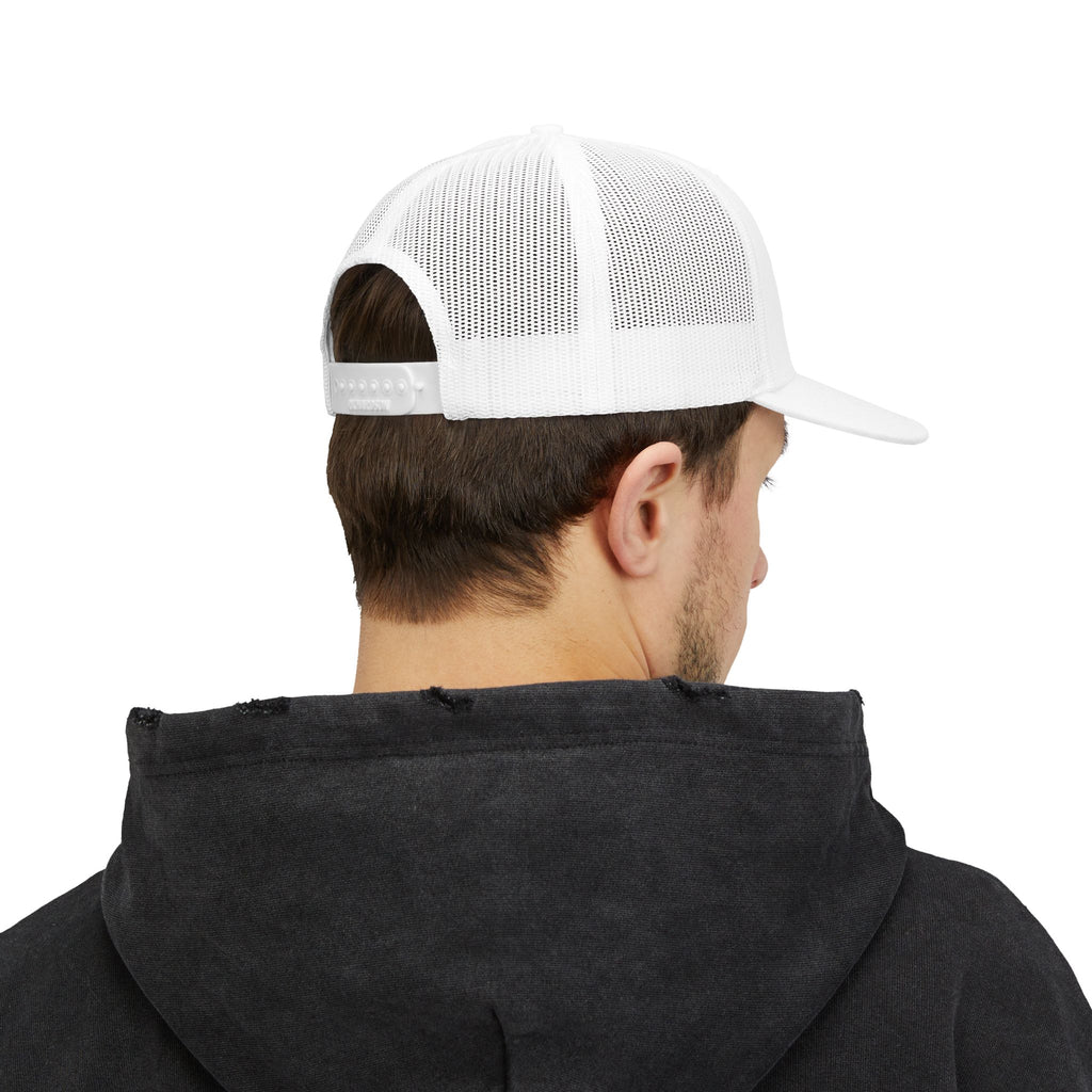 Mama Trucker Hat — Distressed Lettering Snapback Cap for Moms