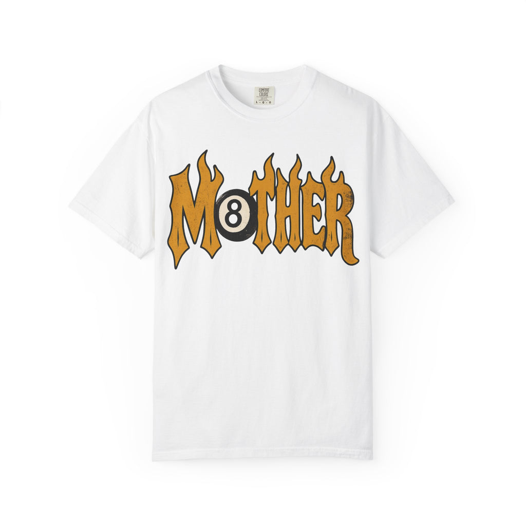 Mother 8 Ball Graphic Tee | Trendy Mom Shirt | Vintage Flame Lettering T-Shirt | Cool Mom Graphic Tee | Mother's Day Gift | Oversized Mom Tee