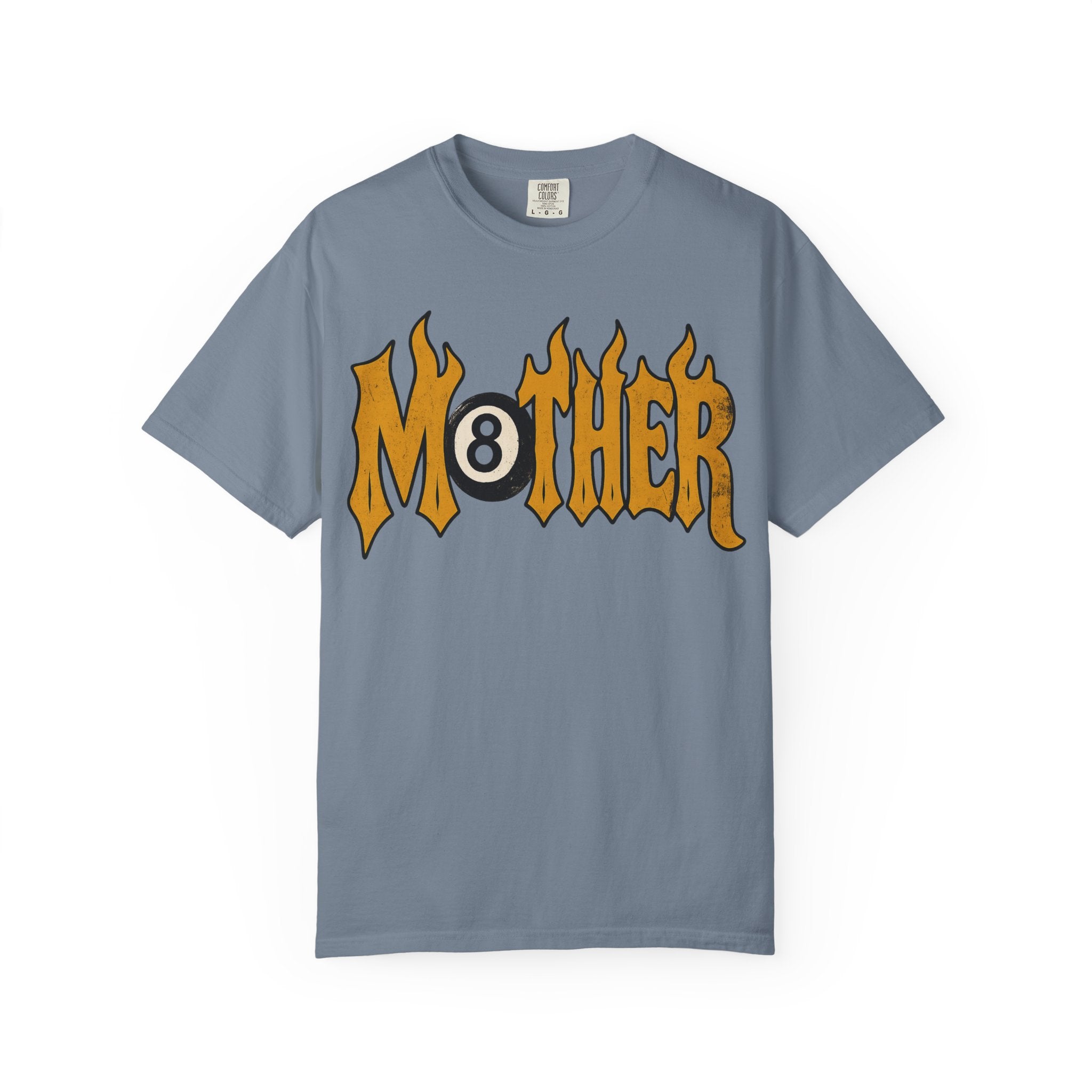 Mother 8 Ball Graphic Tee | Trendy Mom Shirt | Vintage Flame Lettering T-Shirt | Cool Mom Graphic Tee | Mother's Day Gift | Oversized Mom Tee