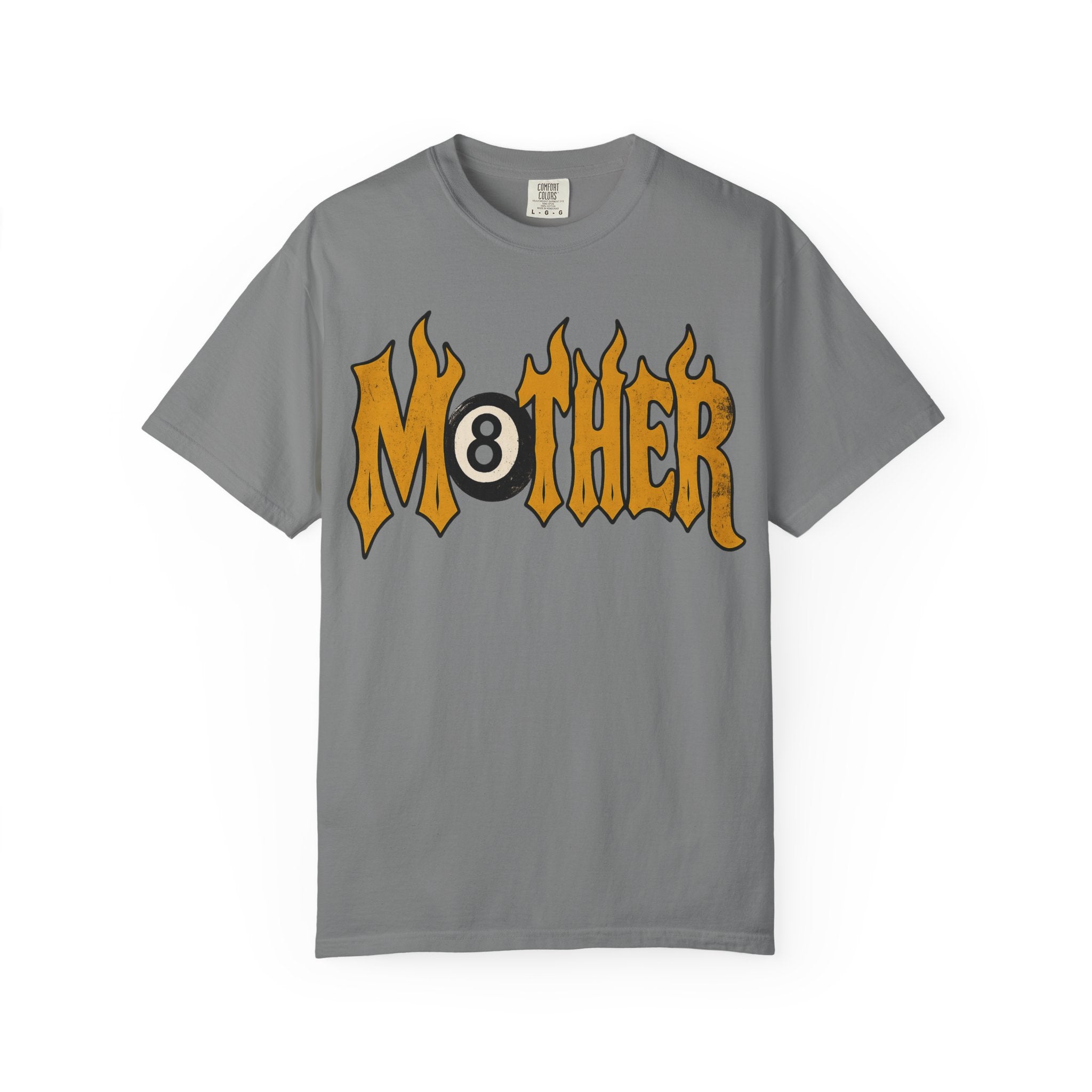 Mother 8 Ball Graphic Tee | Trendy Mom Shirt | Vintage Flame Lettering T-Shirt | Cool Mom Graphic Tee | Mother's Day Gift | Oversized Mom Tee