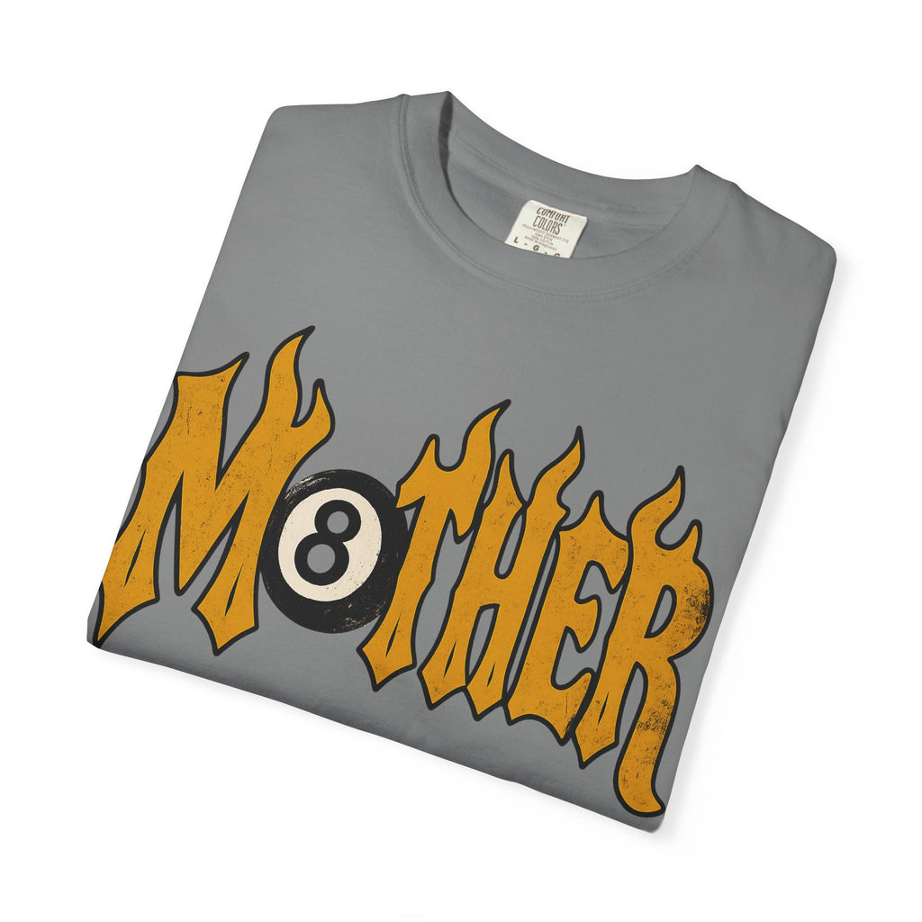 Mother 8 Ball Graphic Tee | Trendy Mom Shirt | Vintage Flame Lettering T-Shirt | Cool Mom Graphic Tee | Mother's Day Gift | Oversized Mom Tee
