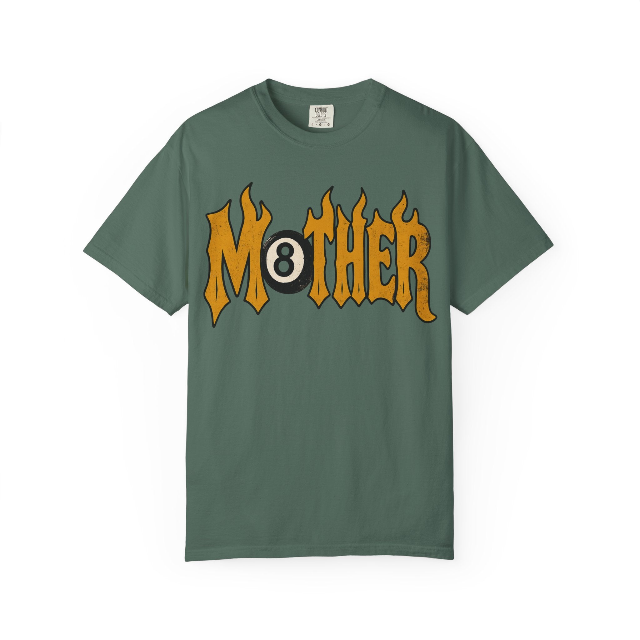 Mother 8 Ball Graphic Tee | Trendy Mom Shirt | Vintage Flame Lettering T-Shirt | Cool Mom Graphic Tee | Mother's Day Gift | Oversized Mom Tee