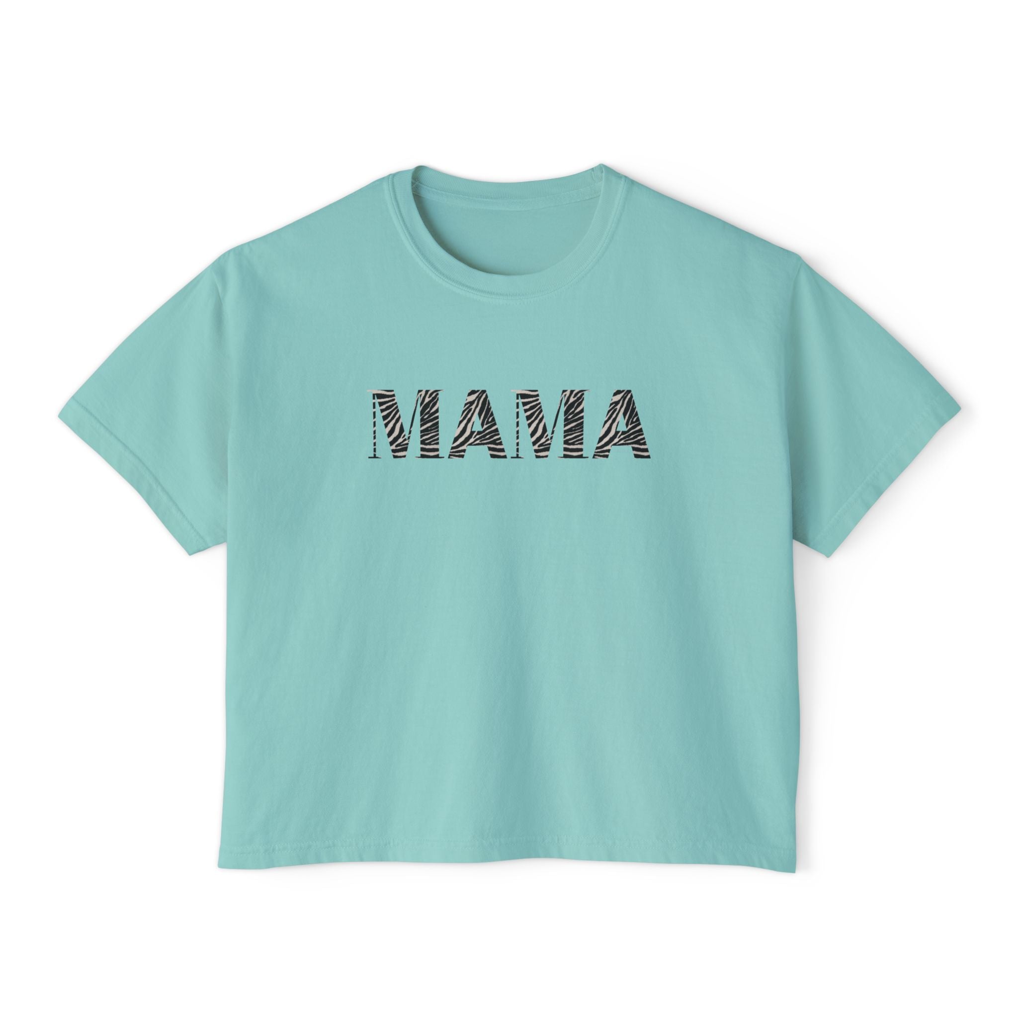 Mama Boxy Tee — Women's Casual 'MAMA' Graphic Shirt, Mother's Day Gift