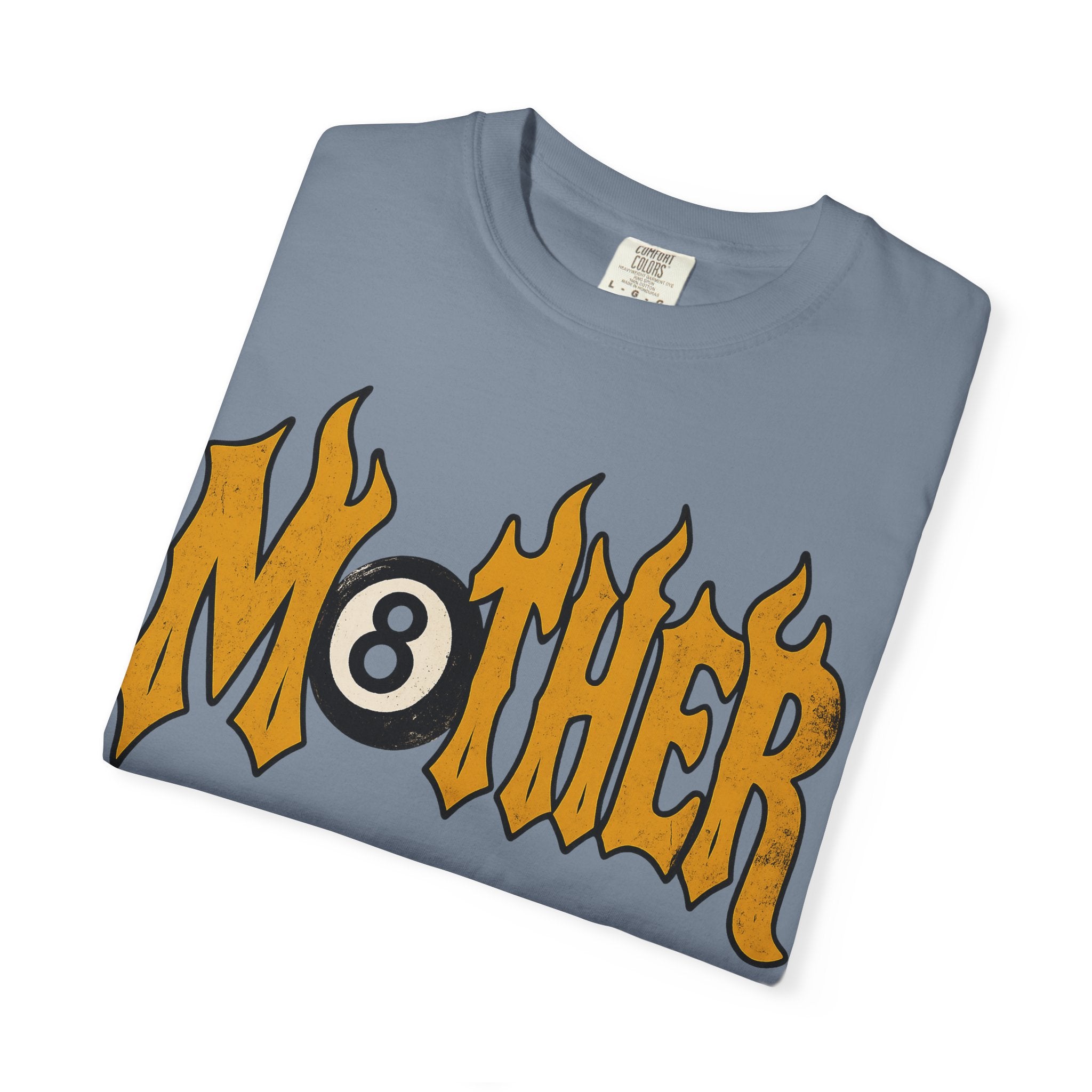 Mother 8 Ball Graphic Tee | Trendy Mom Shirt | Vintage Flame Lettering T-Shirt | Cool Mom Graphic Tee | Mother's Day Gift | Oversized Mom Tee