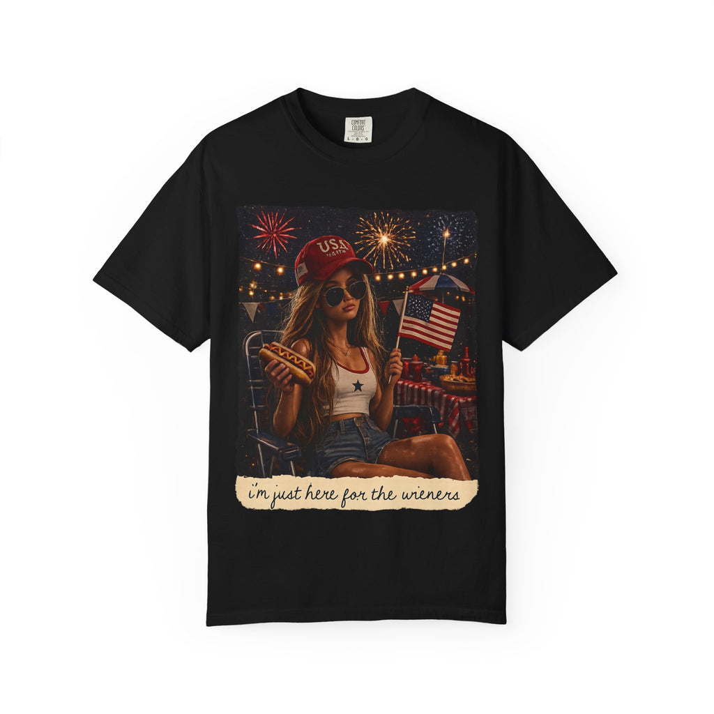 Barbie Funny 4th of July T-Shirt | Patriotic BBQ Graphic Tee | USA Hot Dog Shirt | Independence Day Outfit