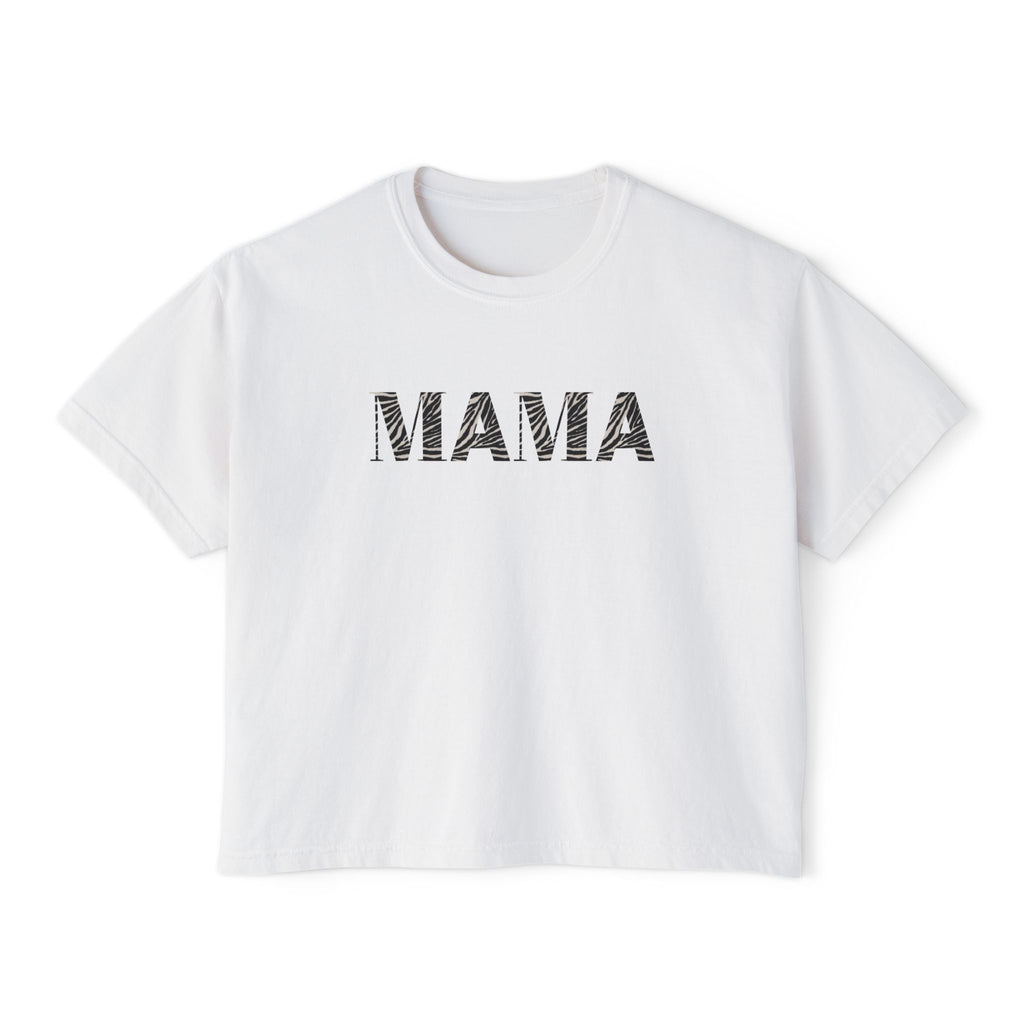 Mama Boxy Tee — Women's Casual 'MAMA' Graphic Shirt, Mother's Day Gift