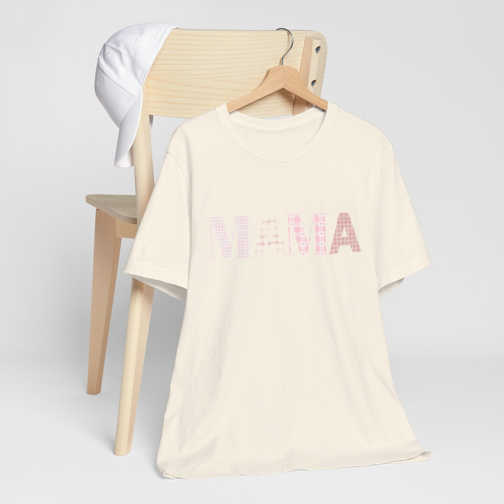 Mama Pink Pattern Tee — 'MAMA' Graphic Women's Casual T‑Shirt (Mother's Day Gift)
