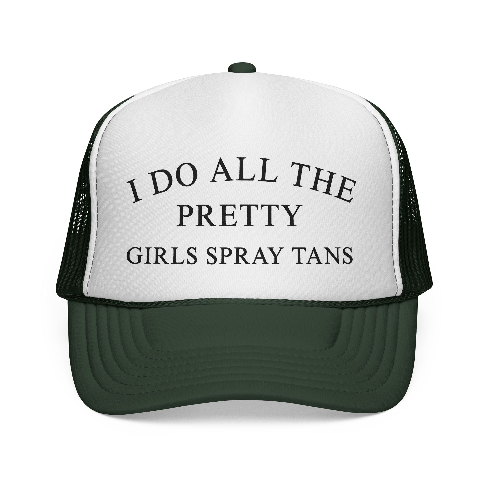 Trucker Cap — “I Do All The Pretty Girls Spray Tans” Mesh Baseball Hat