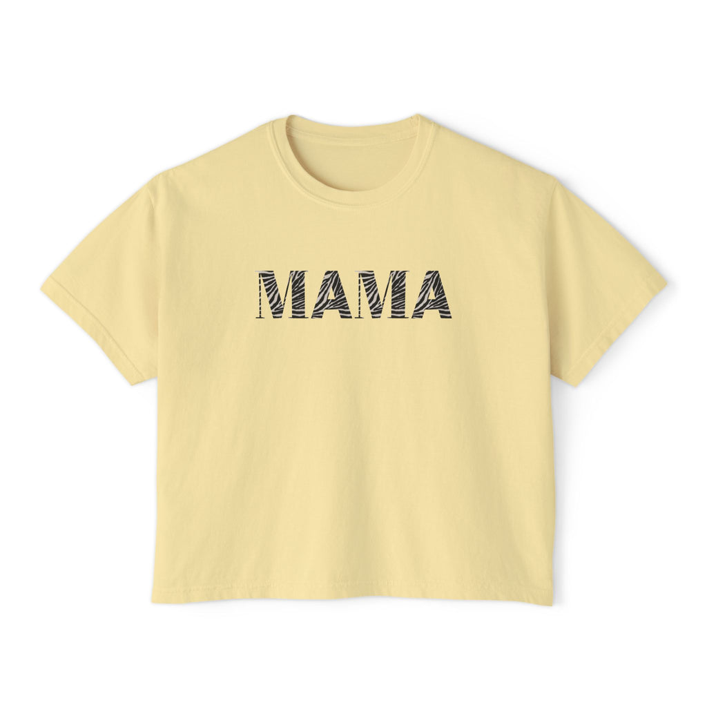 Mama Boxy Tee — Women's Casual 'MAMA' Graphic Shirt, Mother's Day Gift
