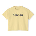 Mama Boxy Tee — Women's Casual 'MAMA' Graphic Shirt, Mother's Day Gift