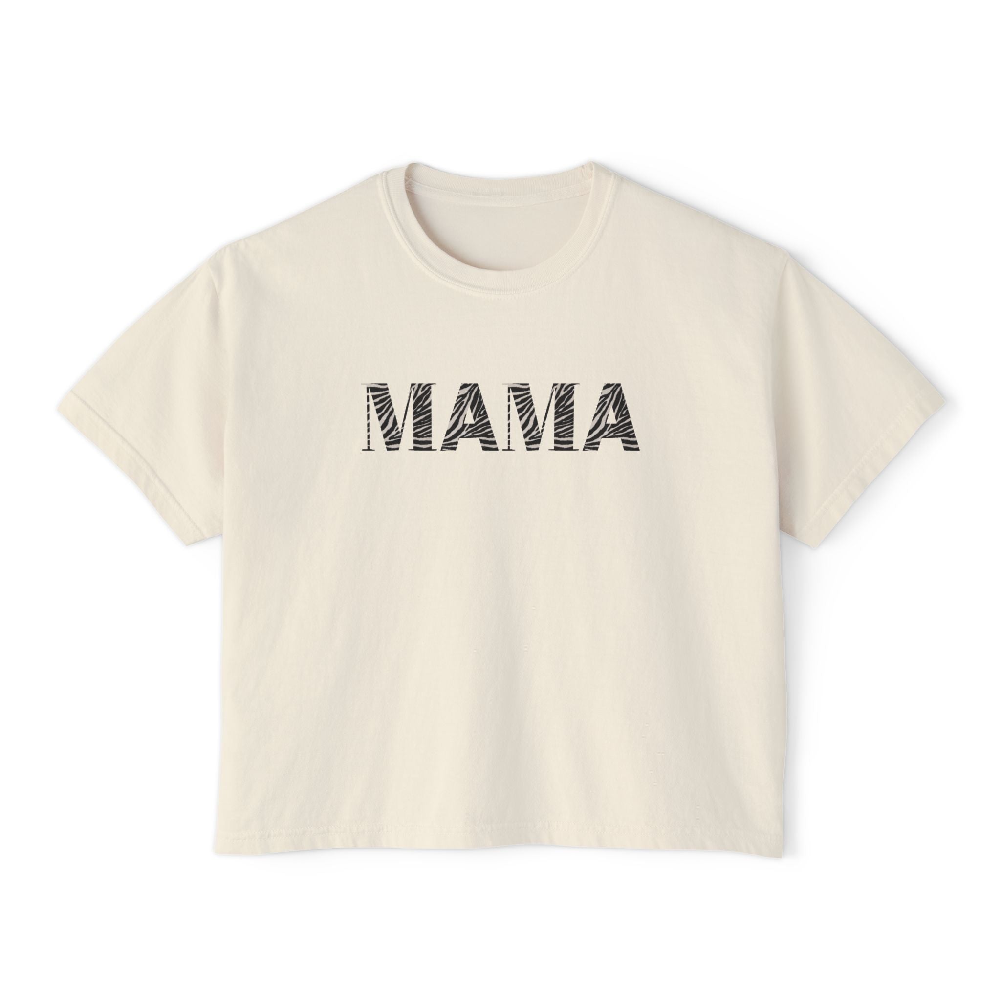 Mama Boxy Tee — Women's Casual 'MAMA' Graphic Shirt, Mother's Day Gift