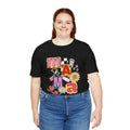 Mama Collage Graphic Tee — Retro Daisy Smile Patch Design