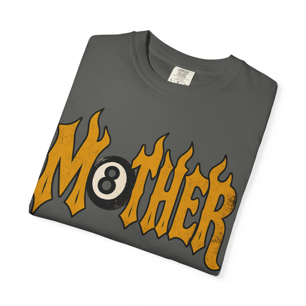 Mother 8 Ball Graphic Tee | Trendy Mom Shirt | Vintage Flame Lettering T-Shirt | Cool Mom Graphic Tee | Mother's Day Gift | Oversized Mom Tee
