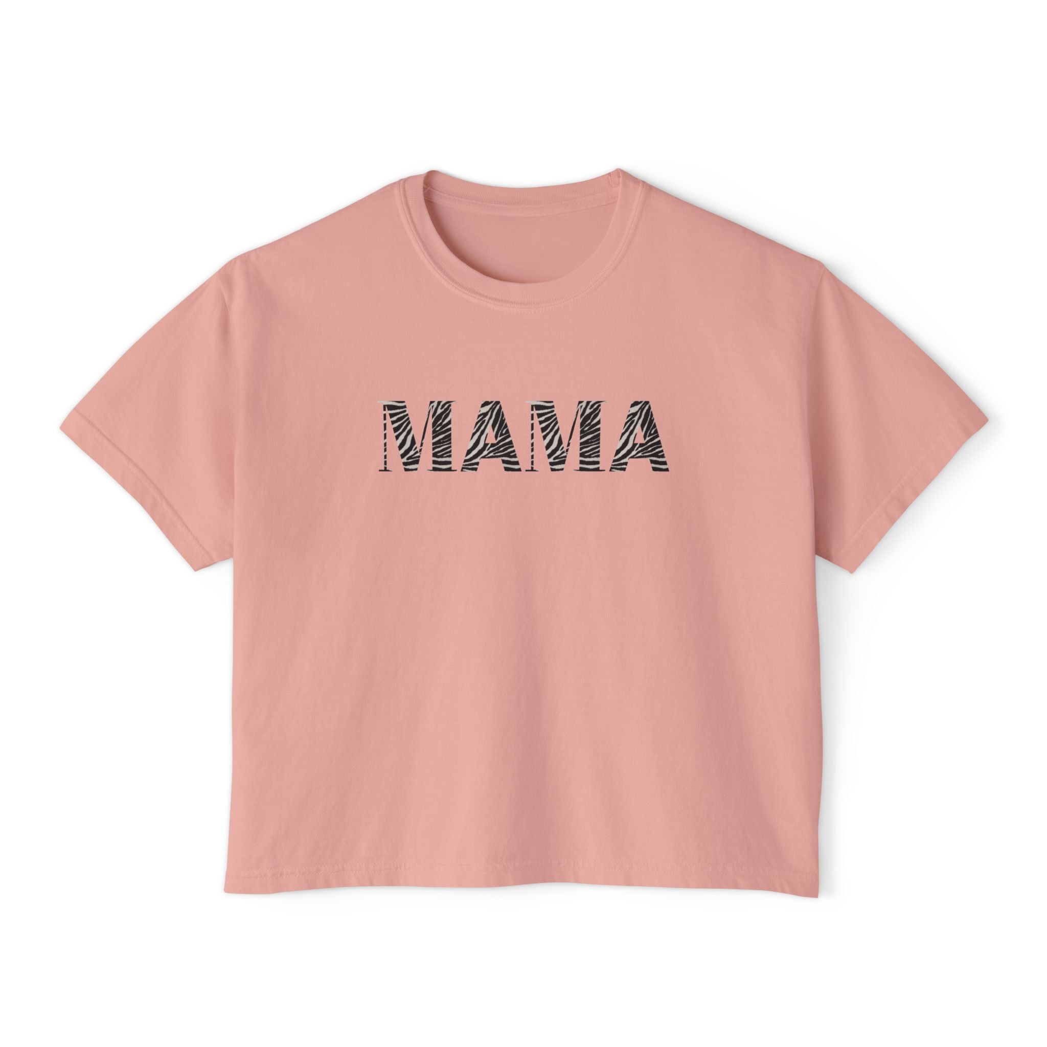 Mama Boxy Tee — Women's Casual 'MAMA' Graphic Shirt, Mother's Day Gift