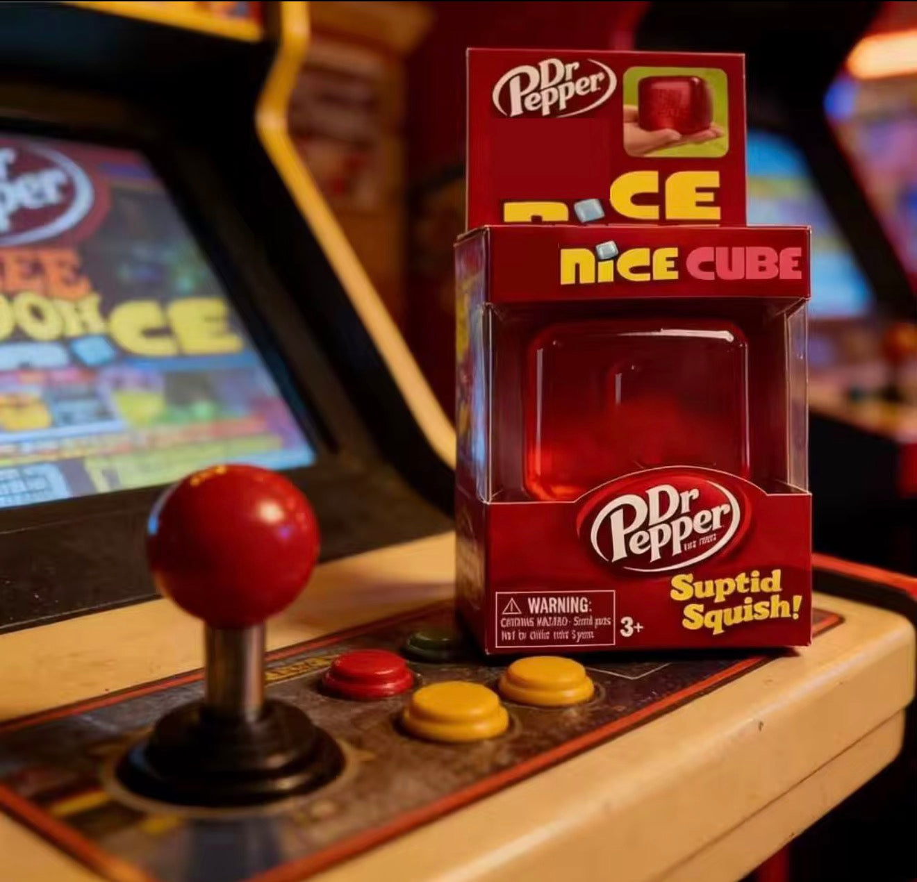 PRE-ORDER Rare Dr Pepper Inspired Jumbo Ice Cube Squishy Toy 🥤