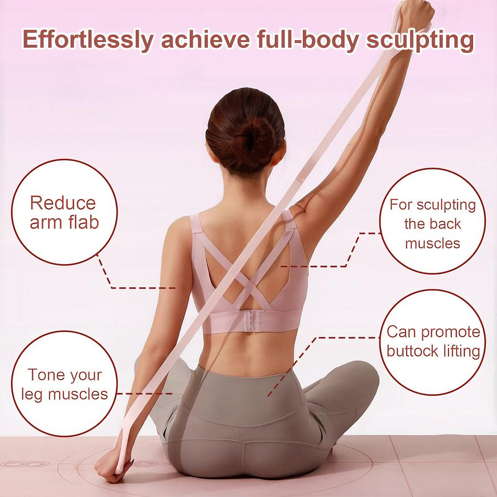 Figure 8 Resistance Band – Full Body Stretch & Toning Band for Arms, Waist & Back Workouts
