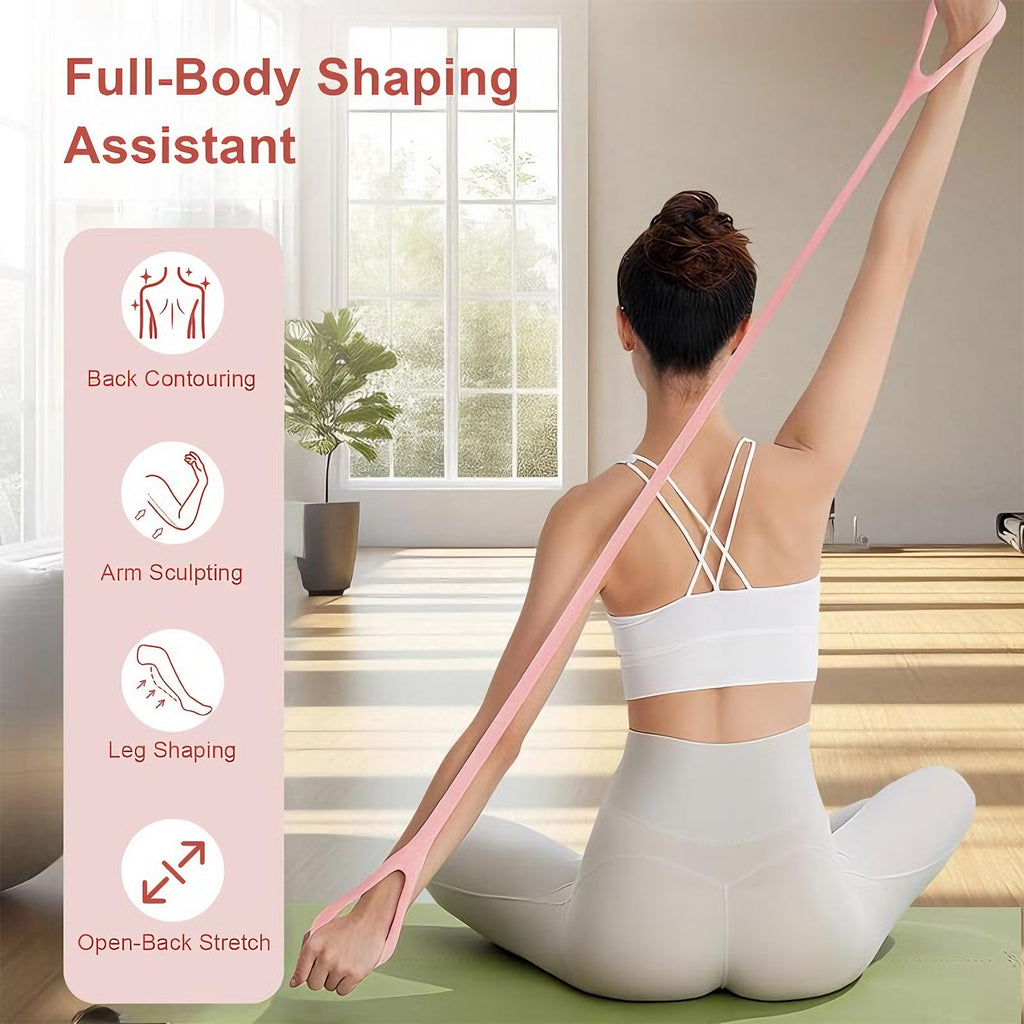 Figure 8 Resistance Band – Full Body Stretch & Toning Band for Arms, Waist & Back Workouts