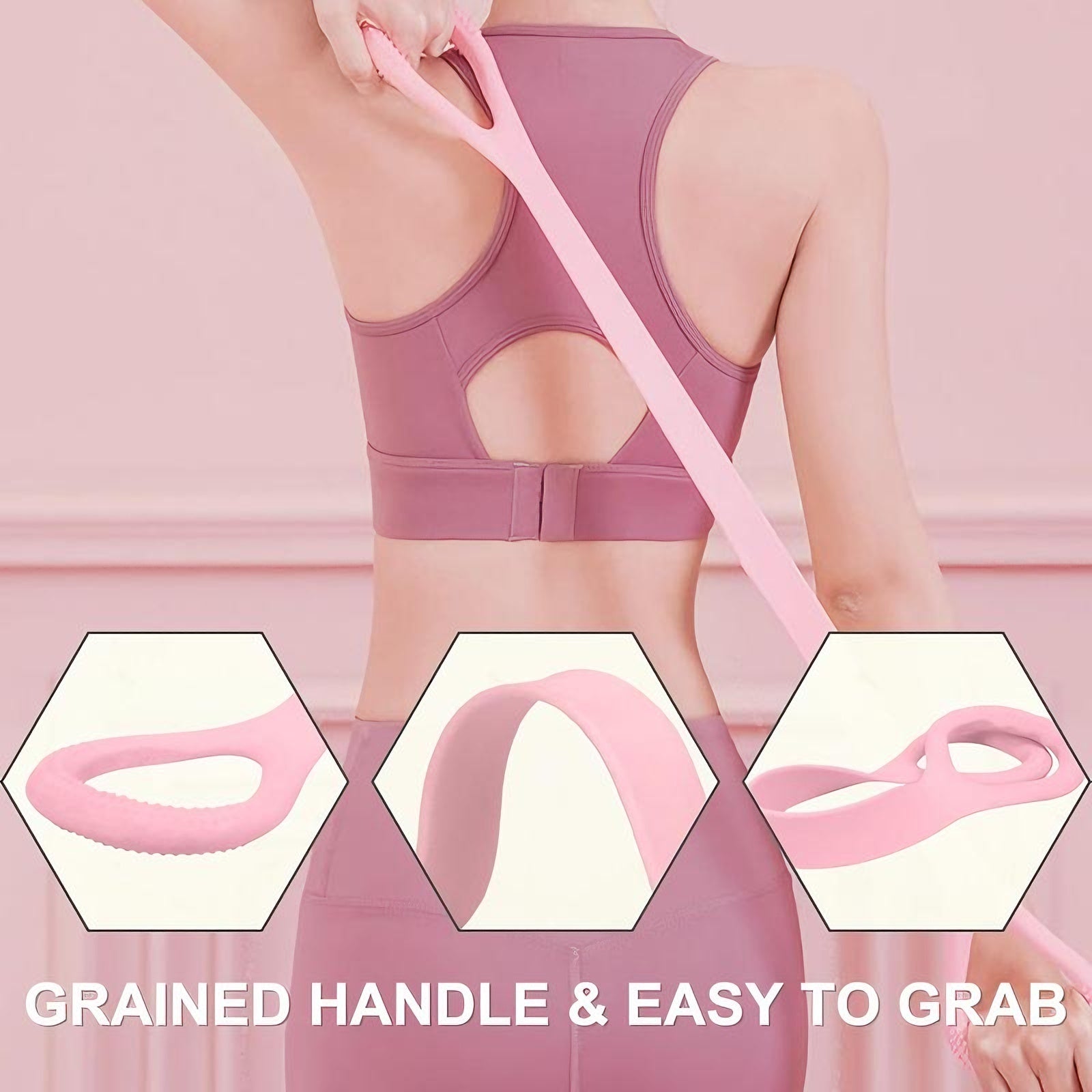 Figure 8 Resistance Band – Full Body Stretch & Toning Band for Arms, Waist & Back Workouts